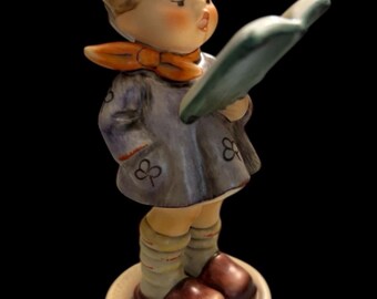 vintage 1988 Goebel Hummel le poète, figurine signée #397 3/0, Allemagne de l'Ouest