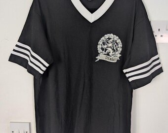 Seltenes, Vintage, Rod Stewart V-Neck Football Style T-Shirt - Herren XL