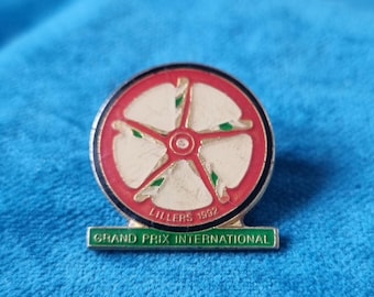 Seltenes, Vintage, französisches Lillers Grandprix 1992 Radsportabzeichen.