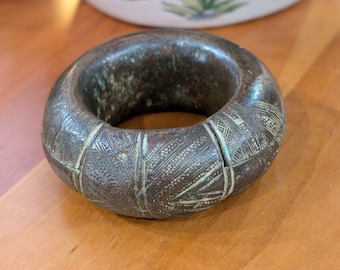 Vintage Bronze Peul Slave Armband - Niger Mali - Afrikanischer Schmuck