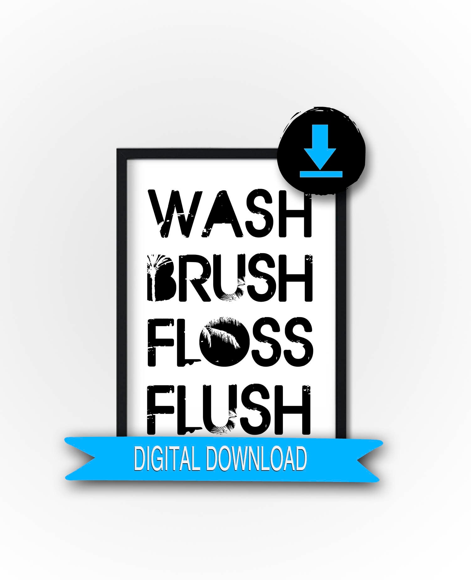 Druckbare Badezimmer Wandkunst 3er Set Drucke Retro | Etsy