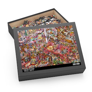 Jigsaw Doodle Puzzle | Fun Puzzle Game | Custom Puzzle | Gift-Ready Puzzle | Available in 3 Sizes | Glossy Finish | Puzzle for All Ages