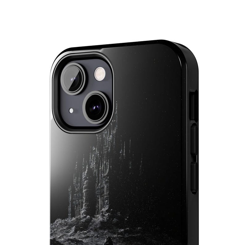 Dark Gothic Knight Phone Case | Sword Warrior Art | Dark Fantasy Cover | Glossy Epic Design | Strong Protection | Wireless Friendly image 8