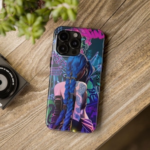 Jinx iPhone Case | Arcane Phone Cover | League of Legend Case | LOL Case | Gamer Gift | Protective Case | iPhone Accessory