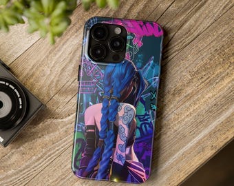 Jinx iPhone Case - Arcane Phone Cover, League of Legend Case, LOL Case, Gamer Gift, Protective Case, iPhone Accessory