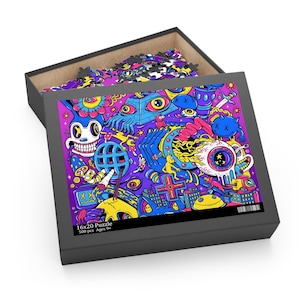 Jigsaw Doodle Puzzle | Fun Puzzle Game | Custom Puzzle | Gift-Ready Puzzle | Available in 3 Sizes | Glossy Finish | Puzzle for All Ages