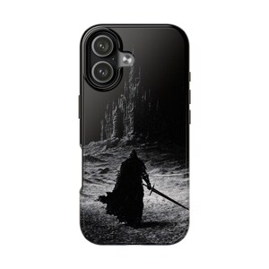 Dark Gothic Knight Phone Case | Sword Warrior Art | Dark Fantasy Cover | Glossy Epic Design | Strong Protection | Wireless Friendly image 10