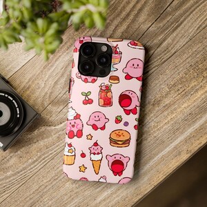 Cute Kirby Phone Case - Adorable Aesthetic Case, Shockproof Protective  Cover, Glossy Finish - Etsy