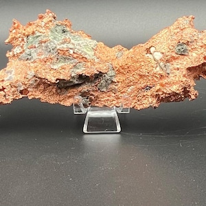 Michigan Copper w/ Basalt. Specimen mined from Keweenaw Peninsula, Ontonago County, Michigan. Raw Specimen Natural Free Shipping