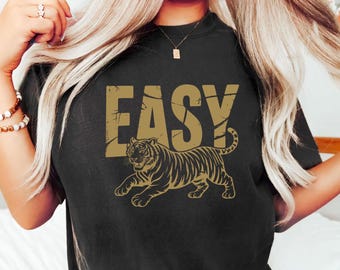 Easy Tiger Graphic Tee, Retro Comfort Colors Shirt