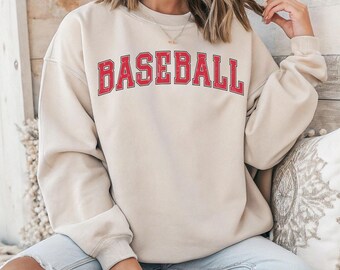 Baseball Sweatshirt For Family, Baseball Game Day Sweatshirt, Baseball Game Day Sweatshirt Women, Sports Mom Sweatshirt, Gameday Sweatshirt