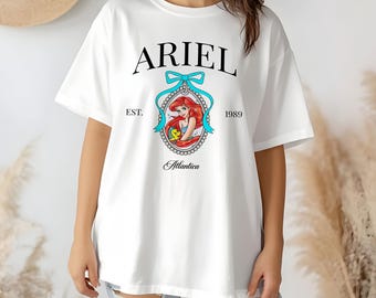 Princess Ariel Shirt: Coquette Bow, The Little Mermaid Tee