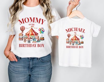 Carnival Birthday Shirt for Boy, Matching Circus Birthday Tees, Carnival Circus Birthday outfit, Circus Matching Birthday Circus Family Tee