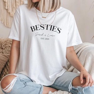 Custom Name Bestie Shirt, Best Friend Shirt, Bestie Shirt Girls, Girls Personalized Bestie Shirt, BFF Shirts, Custom Best Friend Gift Tshirt