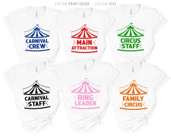 Carnival Birthday Shirt, Ring Leader Birthday Tee, Main Attraction Tee, Birthday Crew, Matching Birthday Circus Family Tee, Carnival Staff