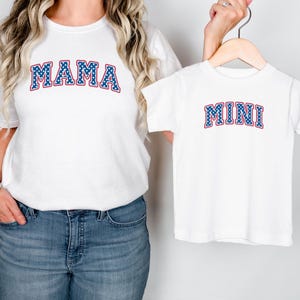 Mama and Mini 4th Of July Shirt, American Mama and Mini Tees, America Girls Shirts, 4th of July Gift, Mommy and Me Matching Tee, Mom Gift