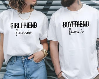 Couples Engagement Shirts: Fiance & Fiancee Matching Tees