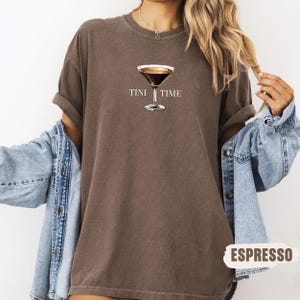 Espresso Martini Shirt, Comfort Colors® Tini Time Shirt, Espresso Martini Lover Shirt, Birthday Gift, Bachelorette Party T-shirt