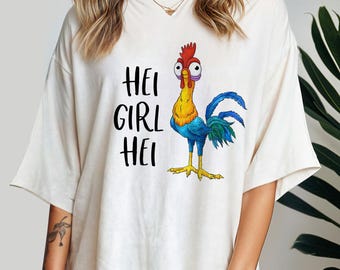 Hei Hei The Rooster Shirt, Hei Girl Hei Moana 2 Shirt, Princess Moana Shirt, Hei Girl Hei Shirt, Disney gift, Rooster shirt, Hei Hei Shirt