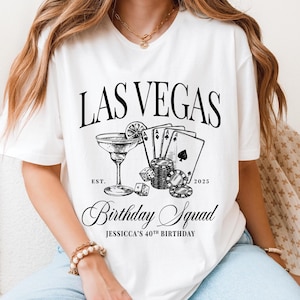 Vegas Birthday tees, Personalized Vegas Party Shirts, Birthday party shirts, Custom Birthday Shirts, Birthday gift