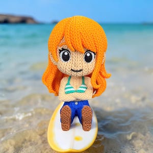 Crochet-Style Nami– 3D Printed Collectible Figure