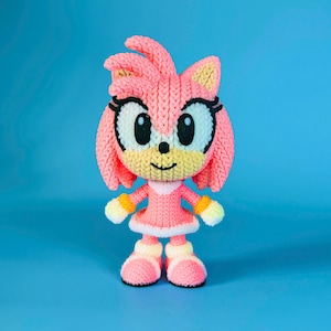 Crochet-Style Amy Rose - 3D Printed Collectible Figure