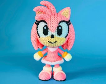 Crochet-Style Amy Rose - 3D Gedruckte Sammler Figur