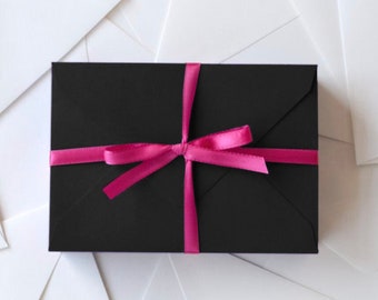 4Bar Thank You or RSVP Envelopes in Ultra Black - Pack of 10