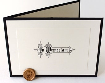 Vintage Funeral Card Invitation - SAMPLE ONLY (Prijs is niet de volledige bestelling per eenheidsprijs, zie beschrijving)