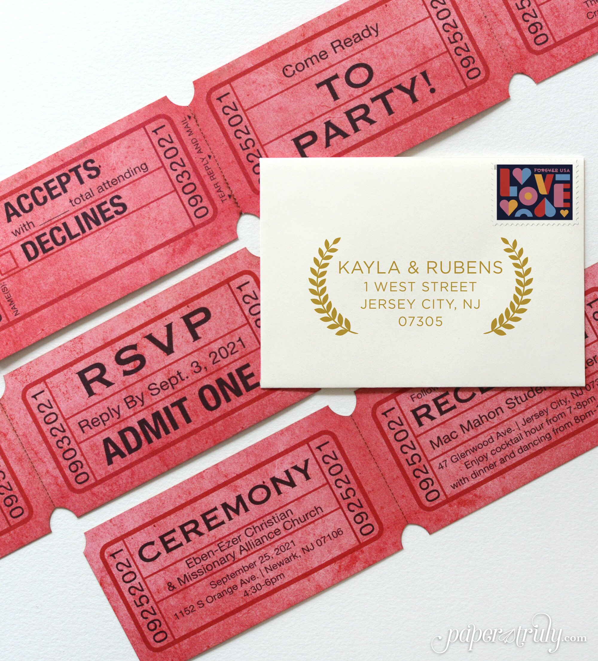 Premiere Movie Poster Wedding Invitation SAMPLE ONLY Etsy