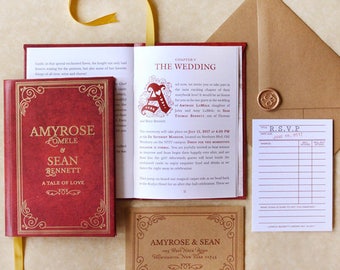 Fable - Storybook Wedding Invitation - SAMPLE ONLY (Price is not full order per unit price, see description)