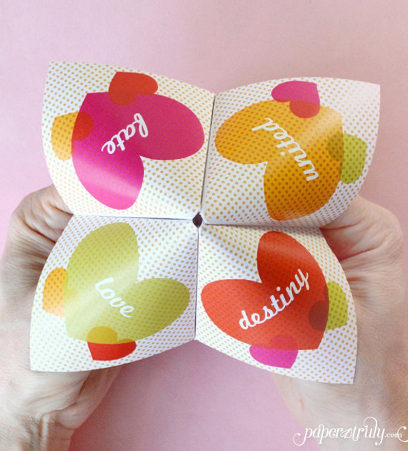 Cootie Catcher Invitation Suite SAMPLE ONLY Price is not full order per unit price, see description image 2