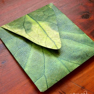 Tolkien Leaf Inner Envelope Holds 5 Cards Fits 6 Envelopes image 2