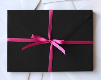 A7 Invitation Envelopes in Ultra Black - Pack of 10