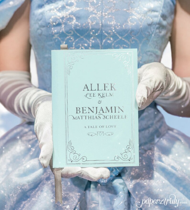 May include: A light blue book with silver lettering. The title is "AlleK Lee Kelm & Benjamin Matthias Scheele" and the subtitle is "A Tale of Love".