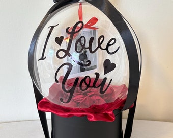 Customizable Bobo Balloon Bouquet, Personalized Gift Arrangement