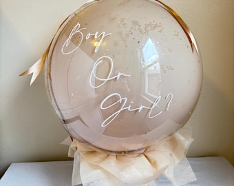 Gender Reveal Balloon Surprise | Customizable Confetti Bobo Decoration