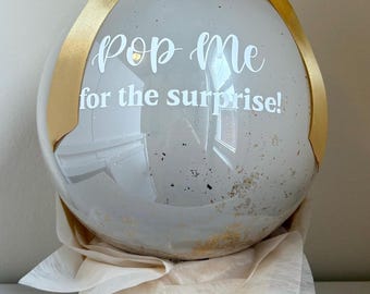 Customizable Gender Reveal Bobo Balloon | Surprise Announcement