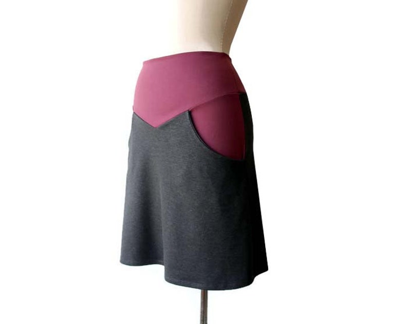 Pocket skirt, Plus size skirt, Plus size clothing, Custom skirt with pockets image 6