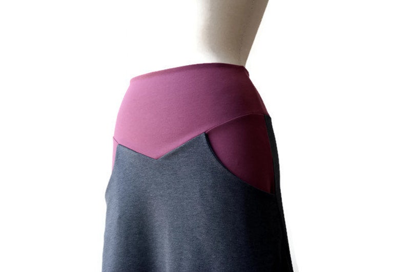 Pocket skirt, Plus size skirt, Plus size clothing, Custom skirt with pockets image 2