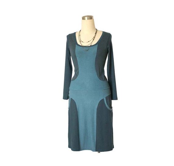 Items similar to Long Sleeve Dress Winter day dress with pockets Custom