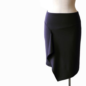 Asymmetric Tulip Wrap Skirt Jersey Wrap Skirt Knee Length - Etsy