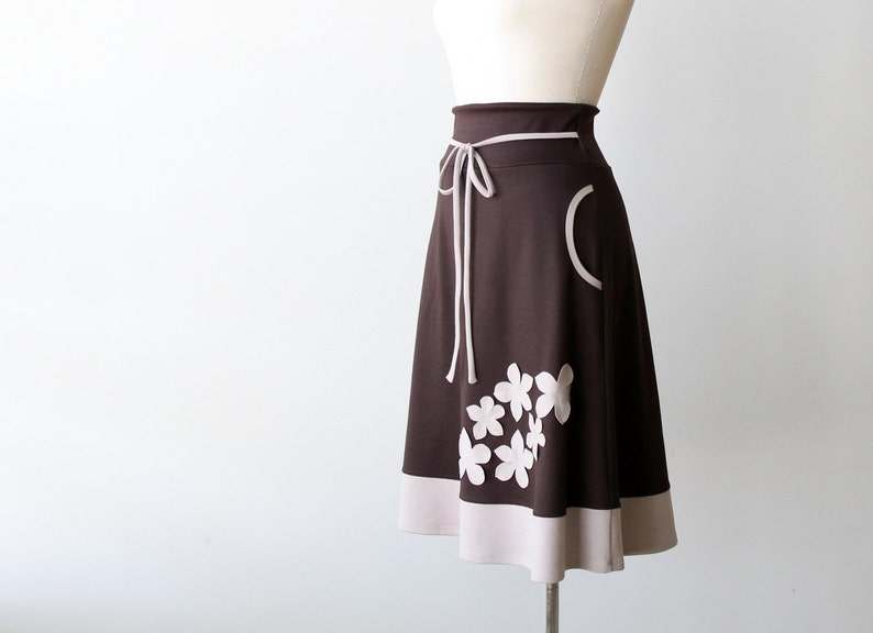 Brown Skirt Winter Skirt Aline Skirt Womens Clothing Plus Etsy