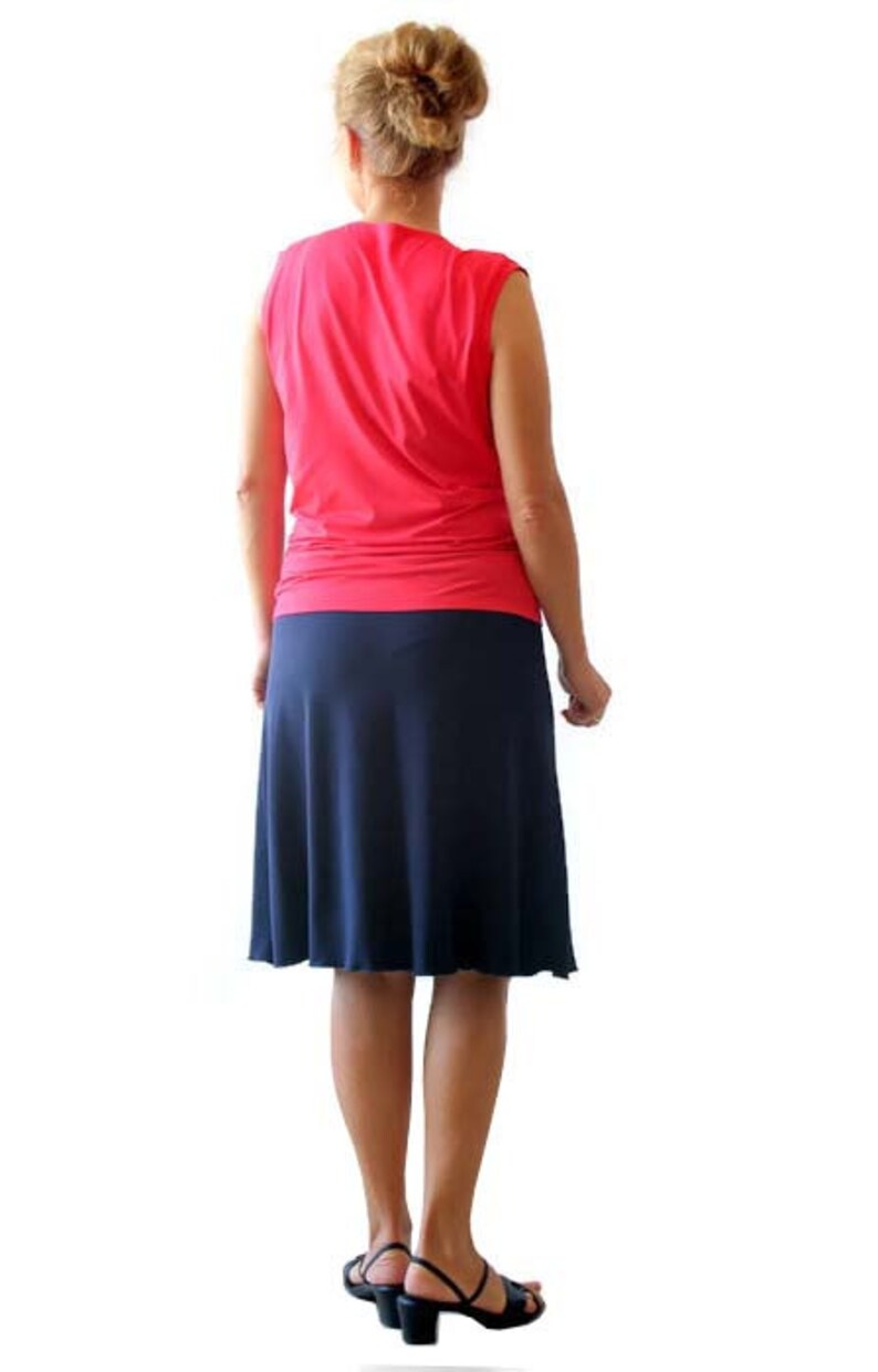 Sleeveless top Plus size clothing Tank top Plus size top Summer blouse Cowl top Cowl neck sleeveless blouse Crimson pink t-shirt