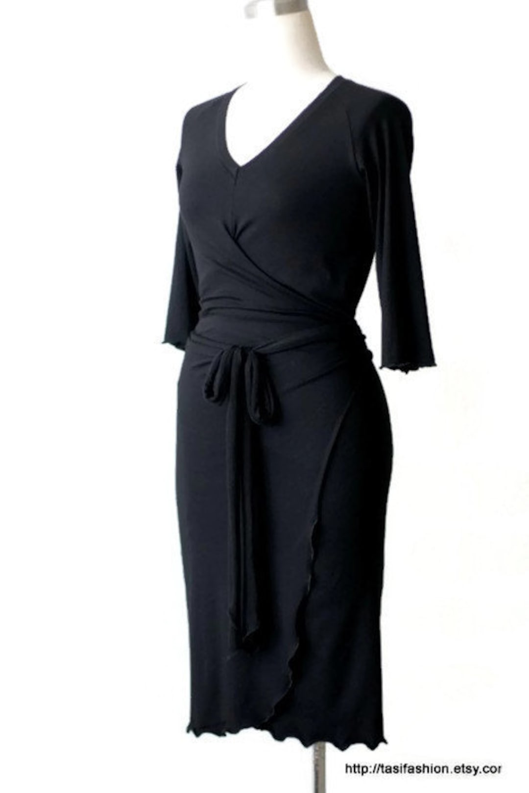 Wrap Dress Custom Wrap Dress Cocktail Dress Womens Custom Etsy