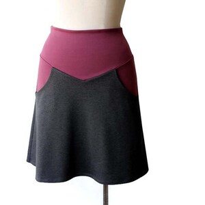 Pocket skirt, Plus size skirt, Plus size clothing, Custom skirt with pockets image 1