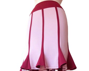 Pencil Skirt, Pink and bordo skirt, Stretchy pencil skirt, Pencil skirt, Jersey Skirt, Knee pencil skirt, Plus size Jersey Pencil Skirt