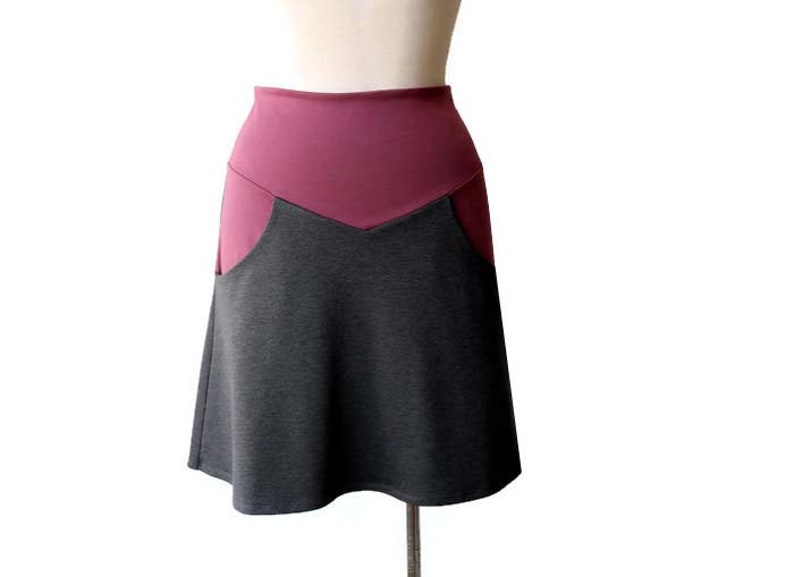 Pocket skirt, Plus size skirt, Plus size clothing, Custom skirt with pockets image 4
