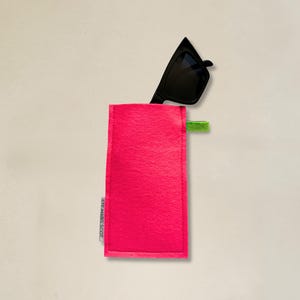 Two-Tone Wool Glasses Case | Soft & Sustainable Eyewear Sleeve | Ethically Handmade in Canada | Customizable