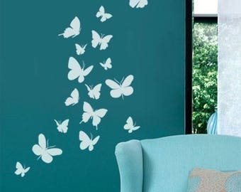 Butterflies Wall Decal, Butterflies Wall Sticker for Nursery Baby Room Decor, Butterflies Wall Decal for Nursery Decor, Girls Wall Decal